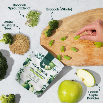 Broccoli Sprout Gummies with Green Apple Flavor🥦